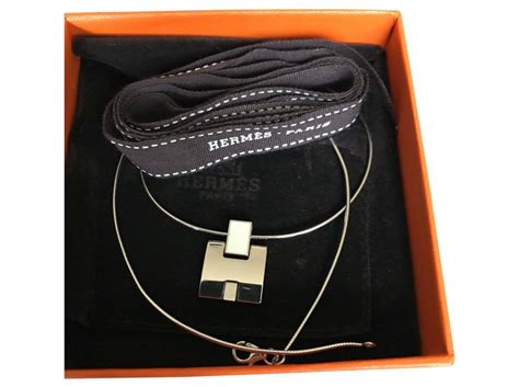 hermes leather necklace|hermes eileen necklace.